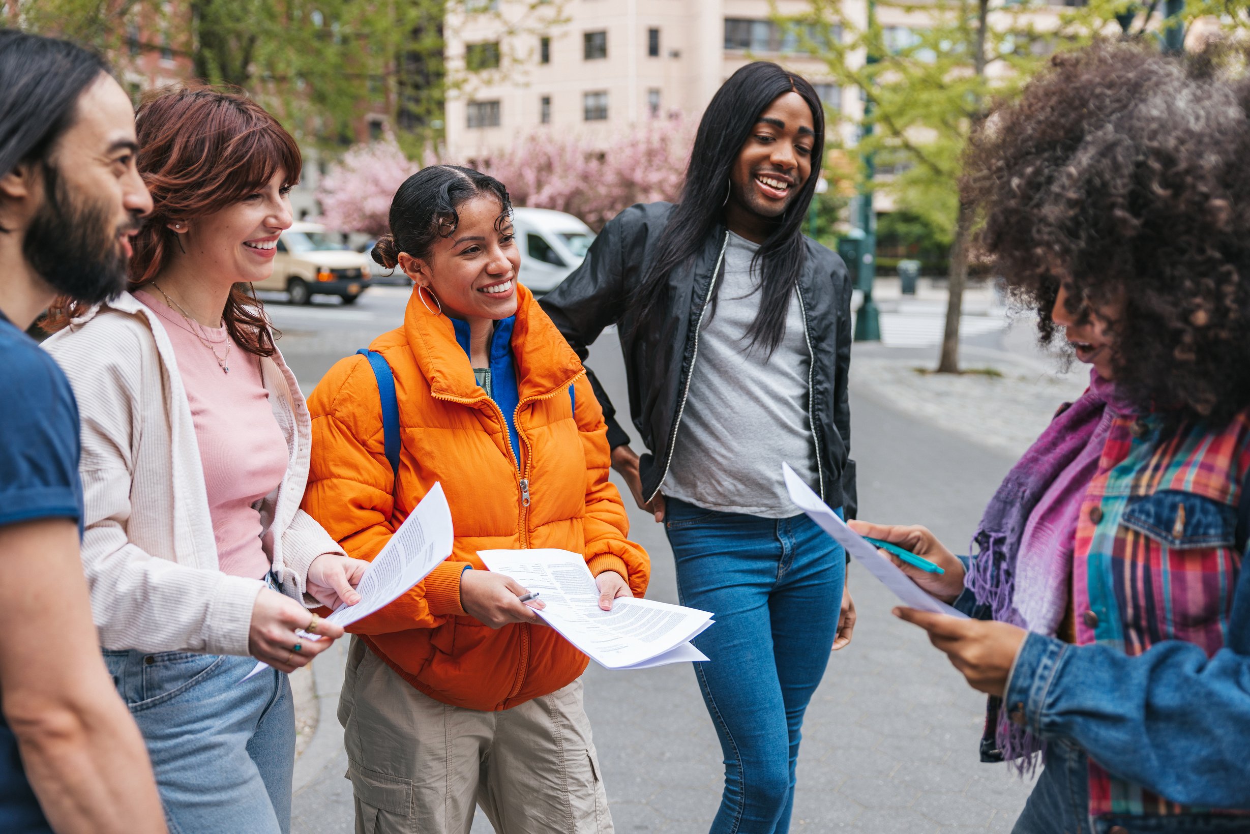 Group of volunteers for a non-profit organization in New York